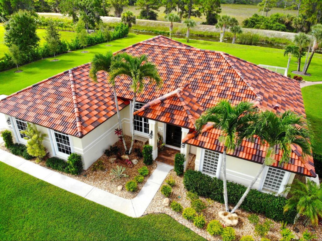 Three tone tile roof in Florida